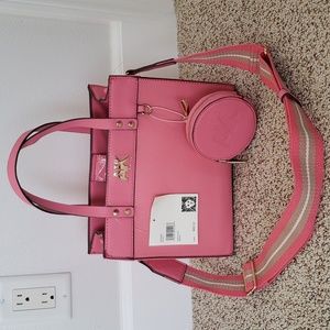 NWT Anne Klein "barbie" colored pink handbag